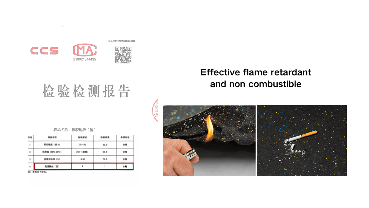 Composite elastic rubber mat (full color)