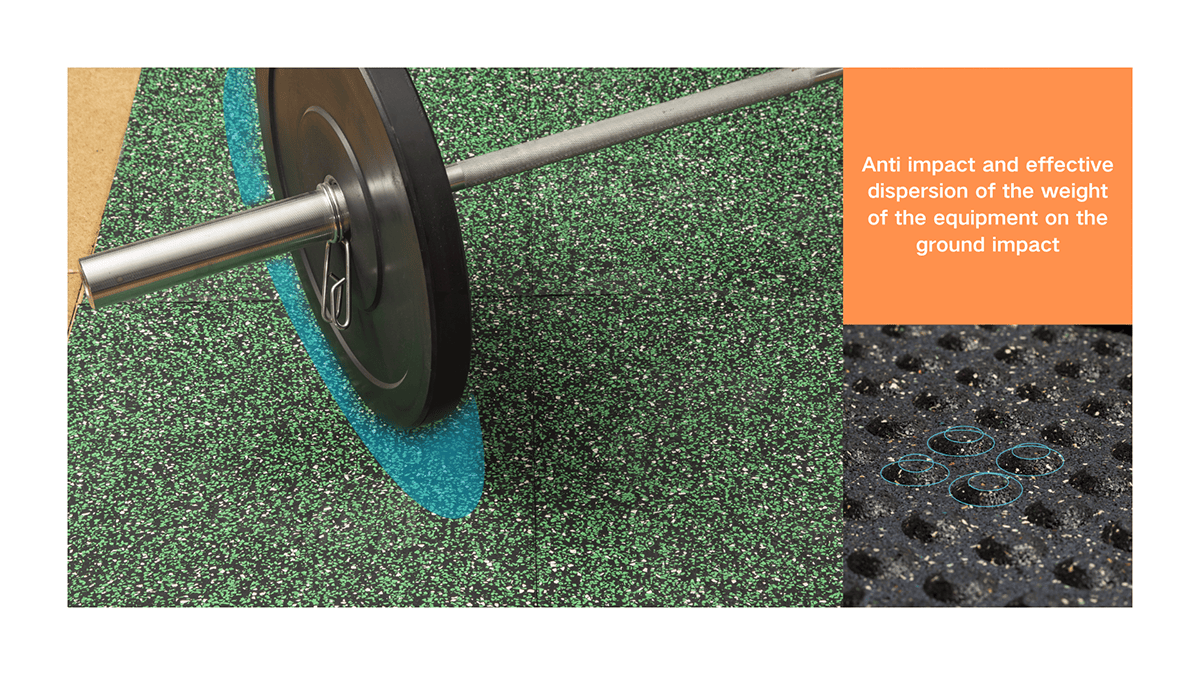 Composite elastic rubber mat (full color)