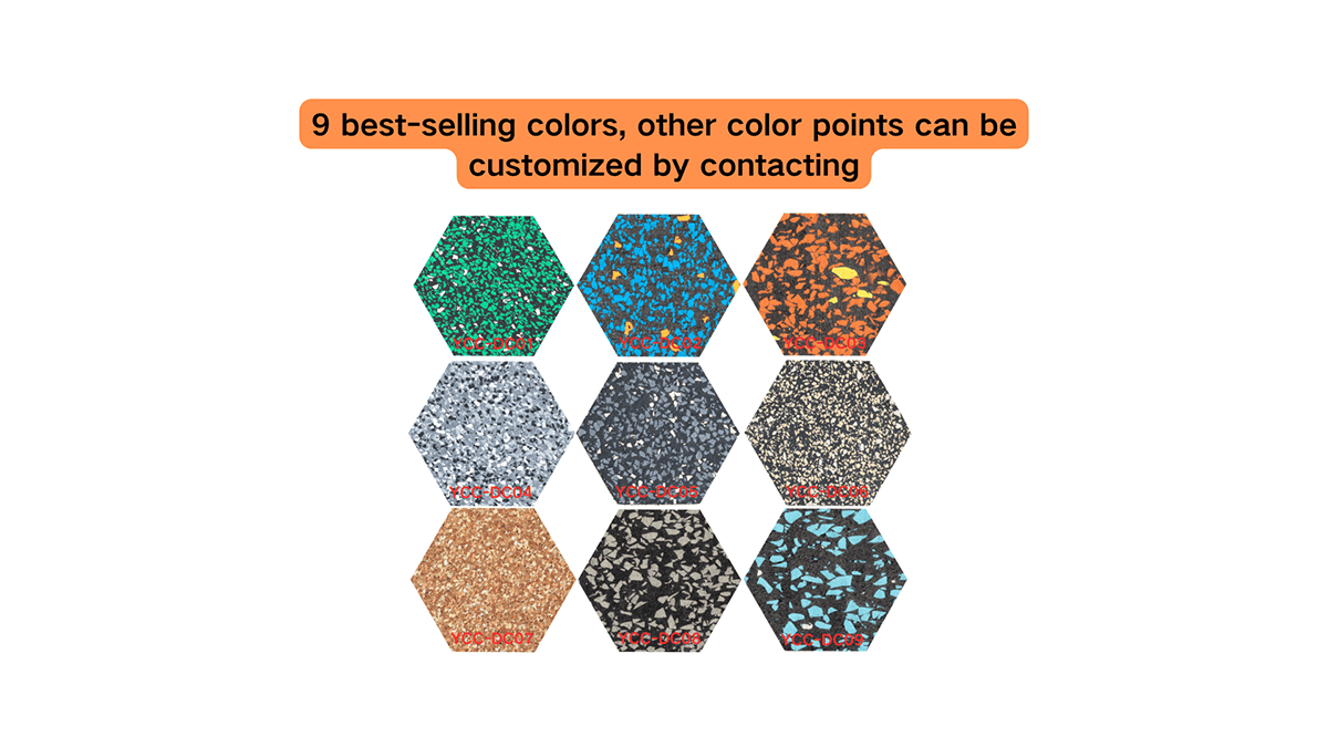 Composite elastic rubber mat (full color)