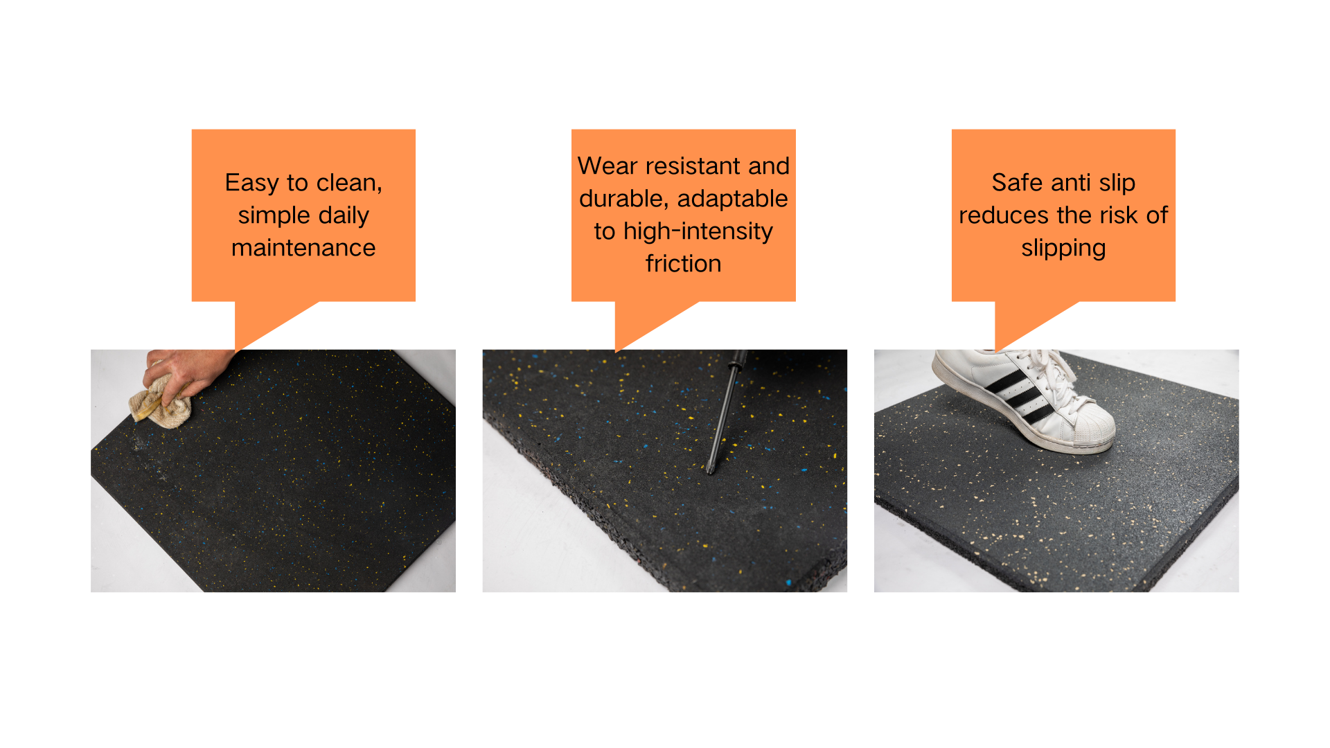 Ordinary elastic rubber mat (color dots)