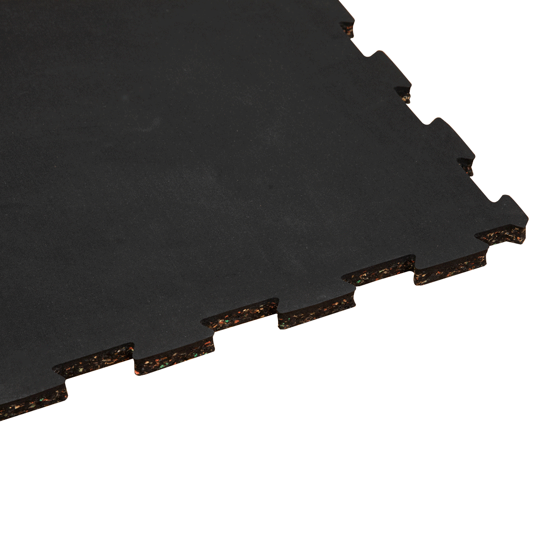 Composite elastic rubber mat (interlocking)