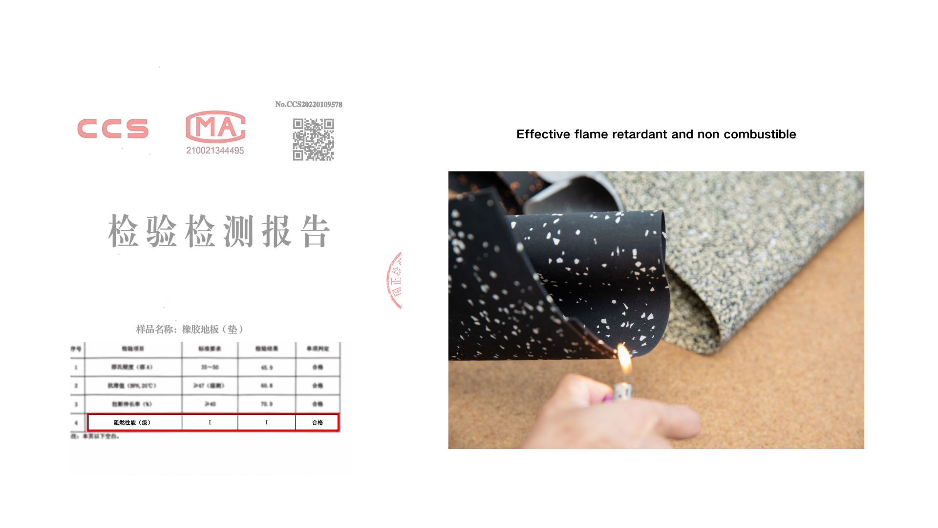 Rolled coil elastic rubber mat