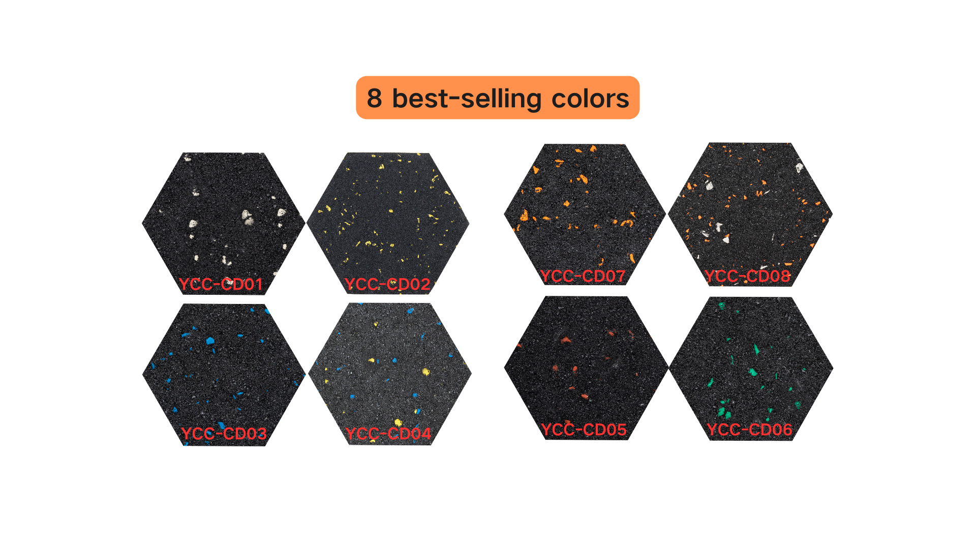 High density fully fine elastic rubber floor mat