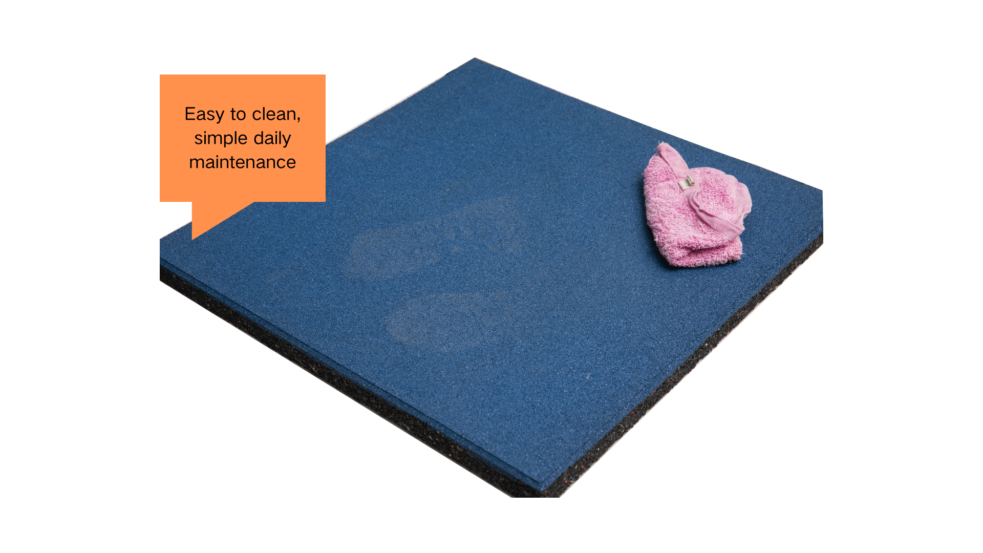 Ordinary elastic rubber floor mat (solid color)