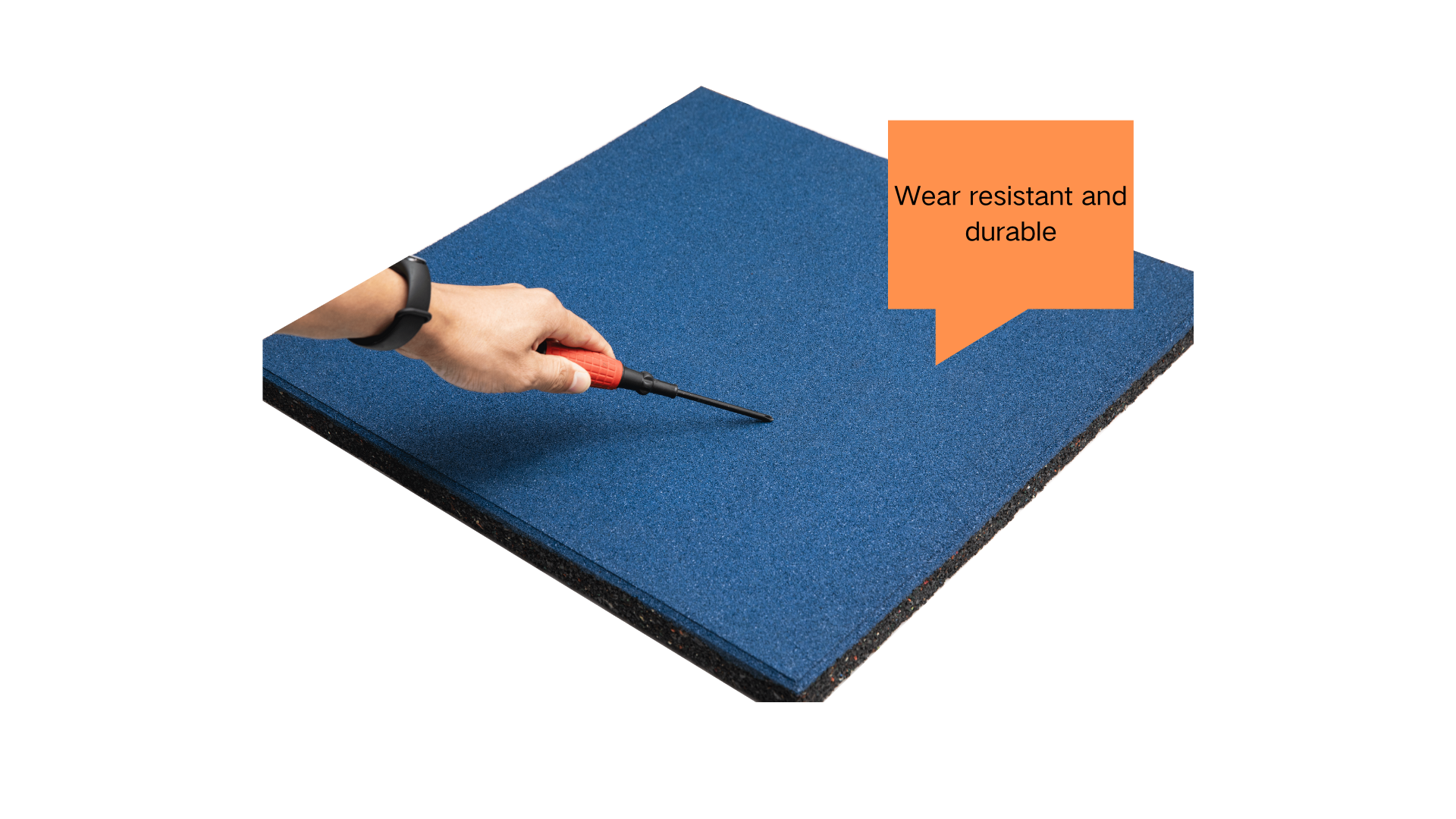 Ordinary elastic rubber floor mat (solid color)