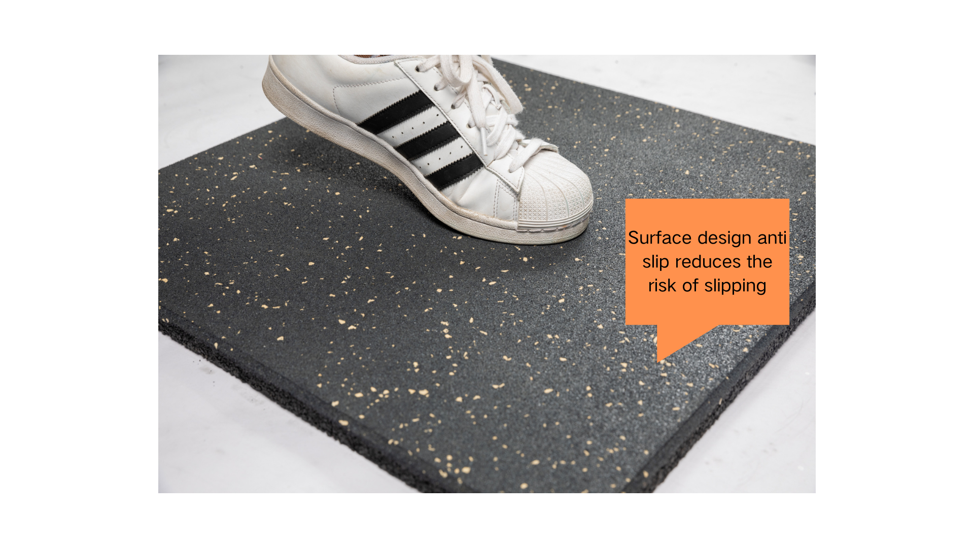 Ordinary elastic rubber floor mat (solid color)