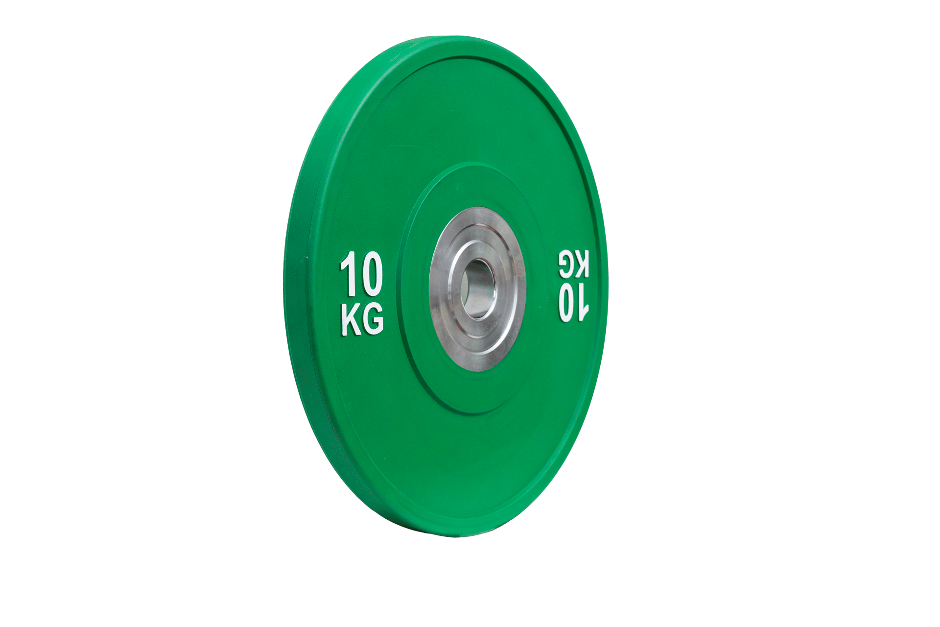 Color rubber barbell plate (steel core)