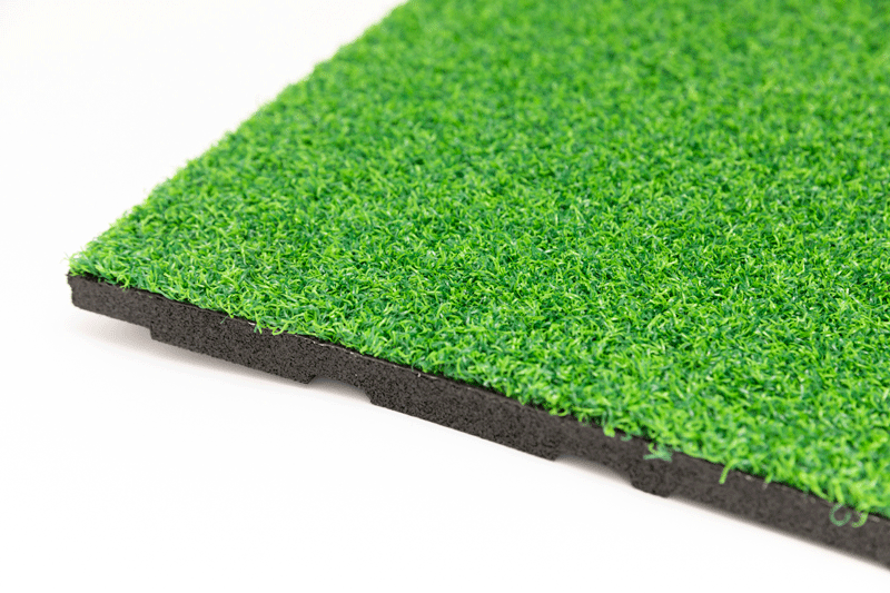 Composite rubber mat for lawns